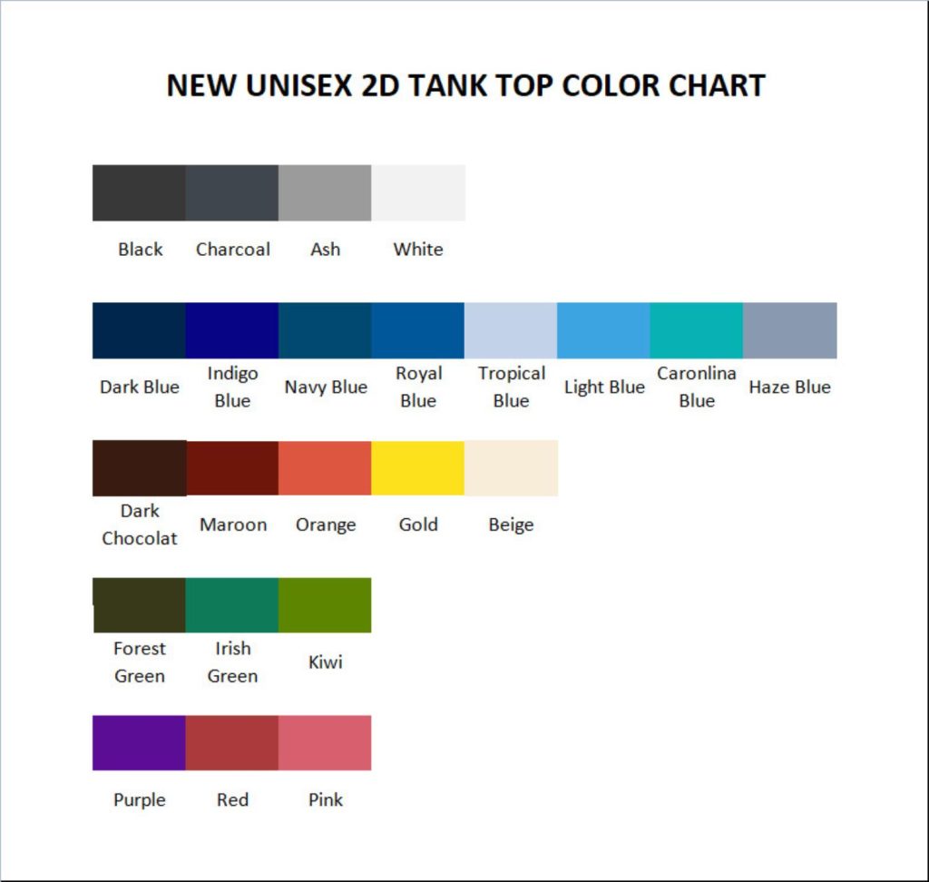 tank top color chart - Palworld Store